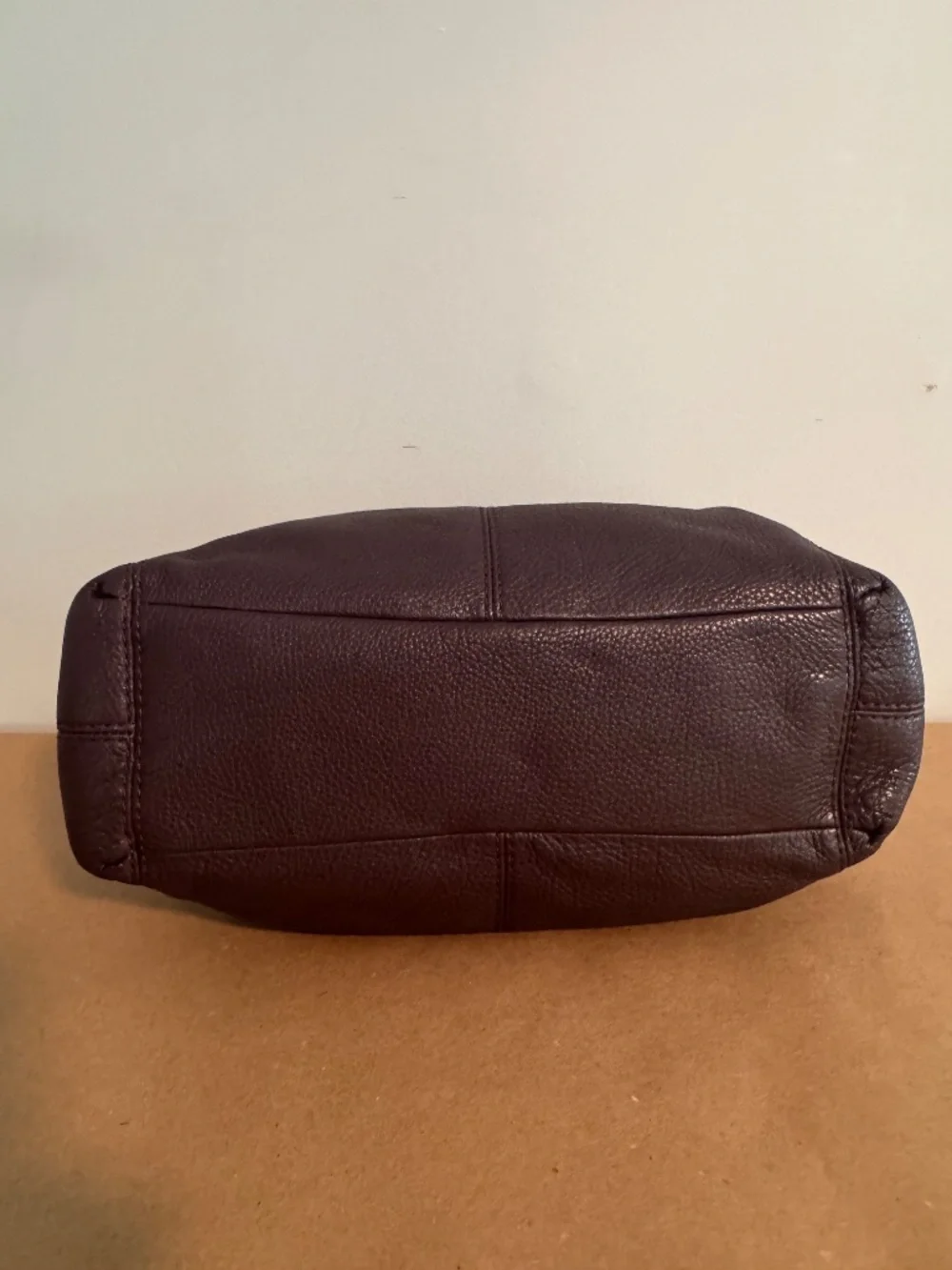 Coach Lexy Pebbled Leather Shoulder Bag Brown F57545